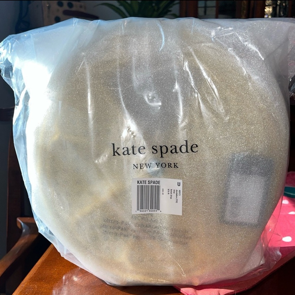 SOLD! kate spade NWT/NIP! $428 MSRP Lemon Drop Rattan Top-handle Bag - Picture 9 of 10